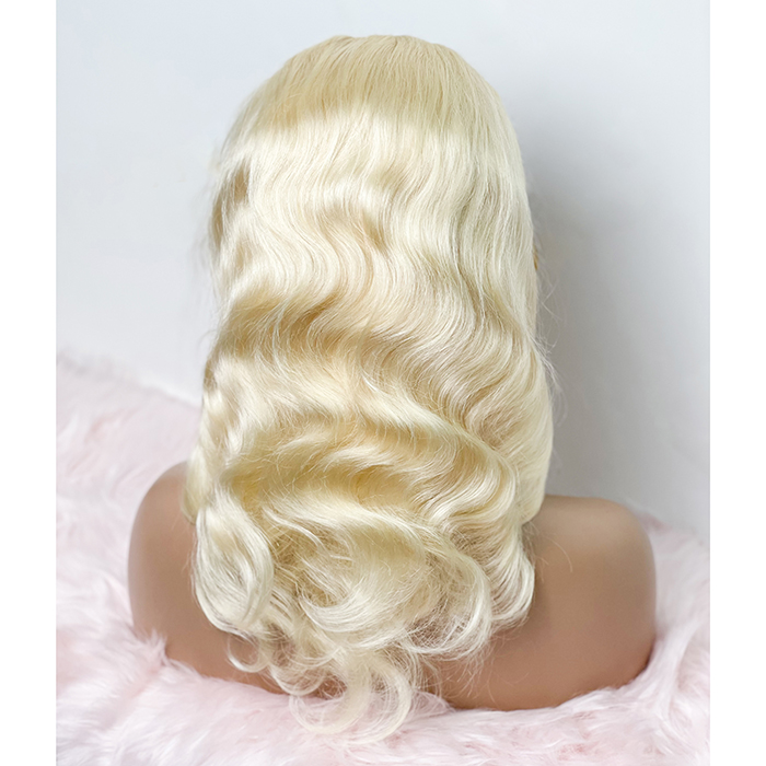 16-30 Inch Pre-Plucked 13"x4" Lace Front #613 Body Wavy Wig 150% Density - Image 3